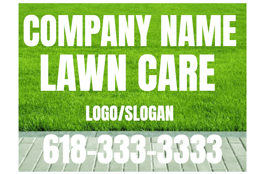 Lawncare Care Sign 12