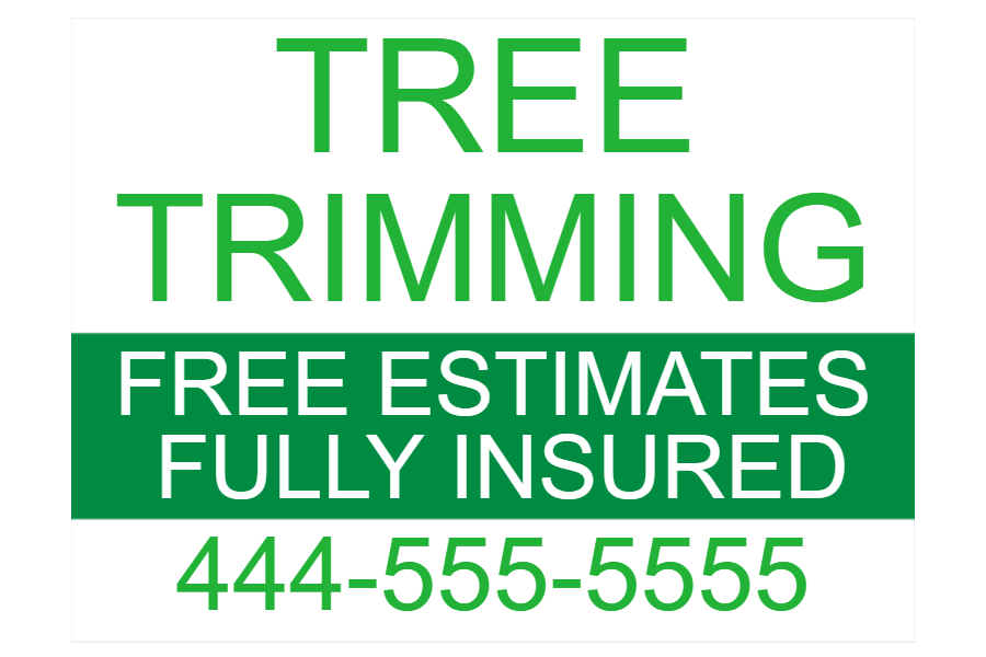 Lawncare Care Sign 10