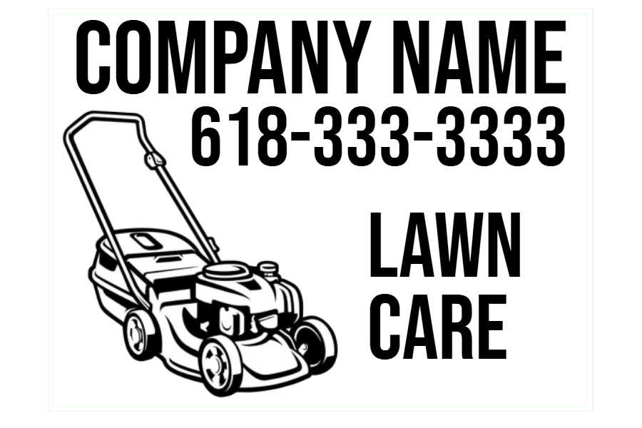 Lawncare Care Sign 11