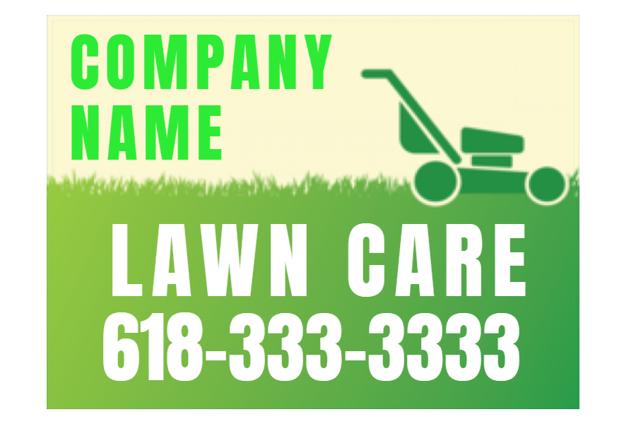 Lawncare Care Sign 7