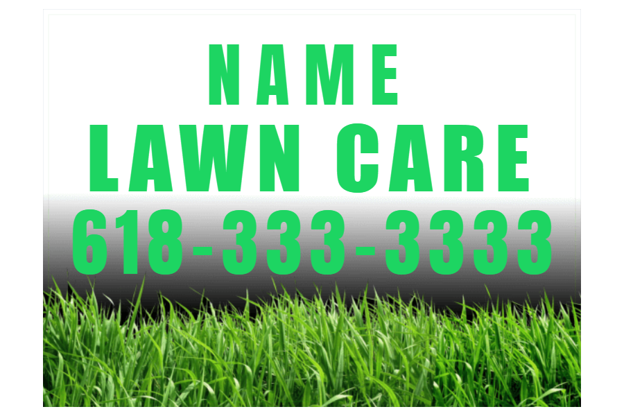 Lawncare Care Sign 13