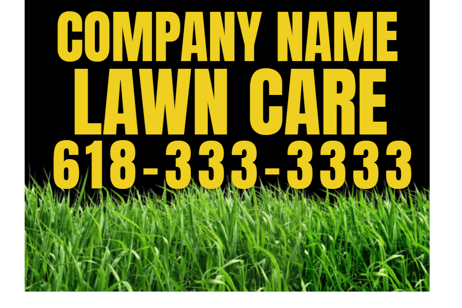 Lawncare Care Sign 19